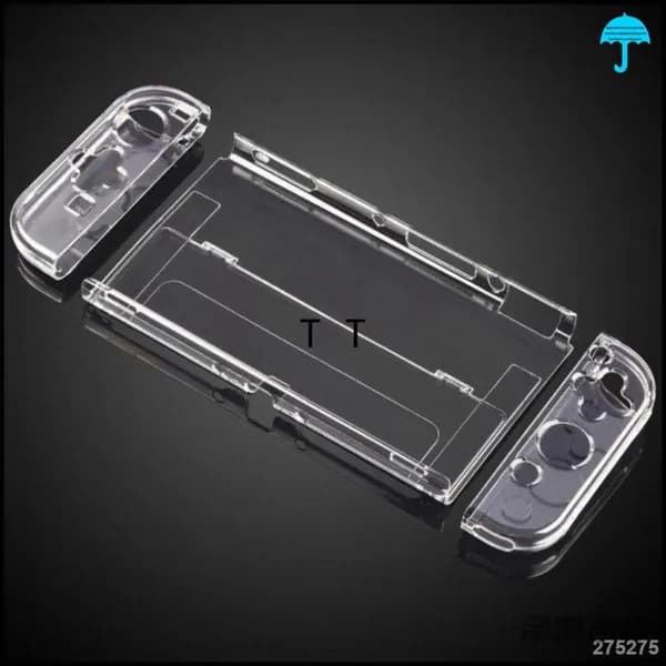 Прозрачная PC Защита Чехол для игровой приставки, для Nintendo Switch OLED
