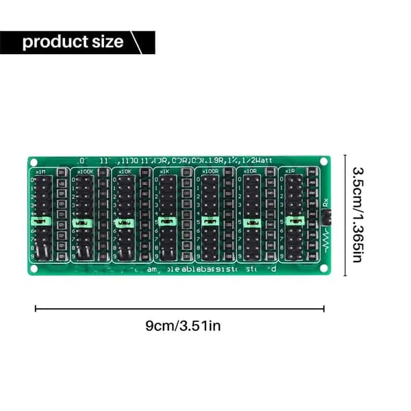 Модуль резистора SMD 7 Decade 1R - 9999999R для монтажа на плату 200 В