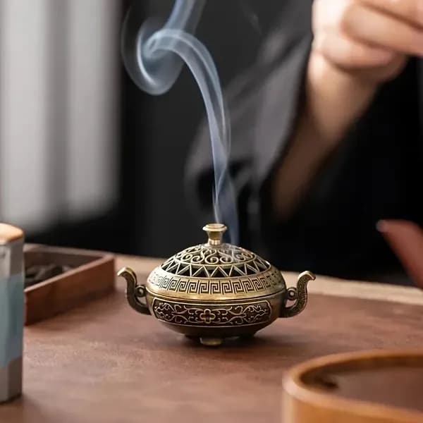 Подсвечник бирюзовый