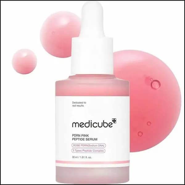 Популярная увлажняющая розовая сыворотка Medicube для укрепления кожи, новинка 2025 года