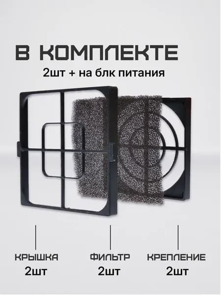 КОМПЛЕКТ фильтров 3в1 10мм кулер на 140 Antminer S21, S21+, S21 Pro, S21 XP и аналоговa