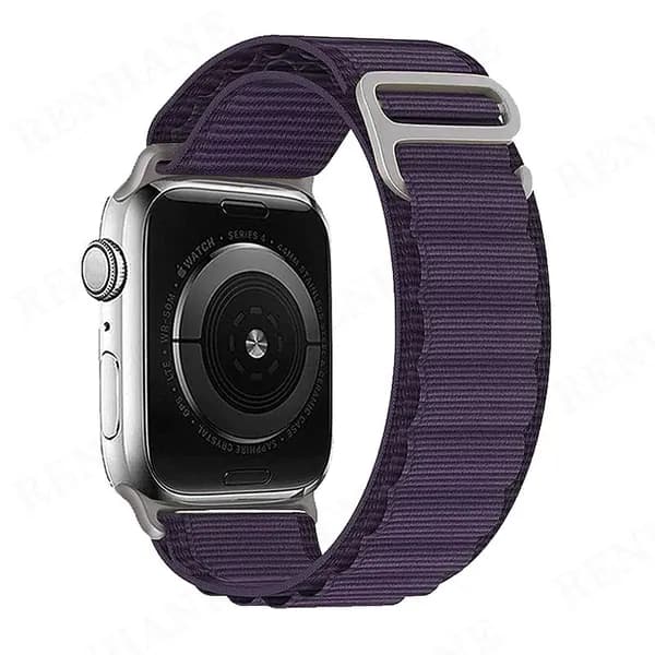 Тканевый ремешок для смарт-часов Apple Watch Series 1-10 , SE , Ultra и Ultra 2 42mm , 44mm , 45mm , 49mm ; Нейлоновый браслет для умных часов Эпл Вотч
