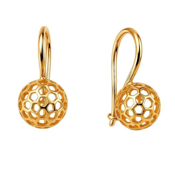 Серьги женские из красного золота 585 пробы 585GOLD