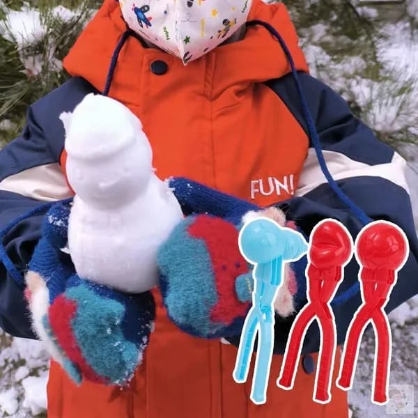 Игрушка для лепки снежков,Снежколеп детский Мячик,1шт