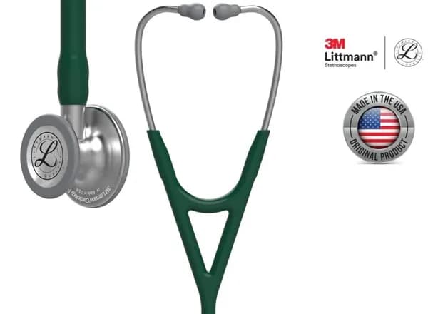 Стетоскоп 3M Littmann Cardiology IV 6155, 69 дюймов, зеленая трубка Hunter