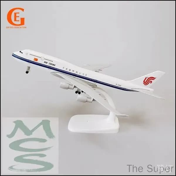 Качественный лайнер Air China Boeing 747, 20 см с колесами Tianya 2