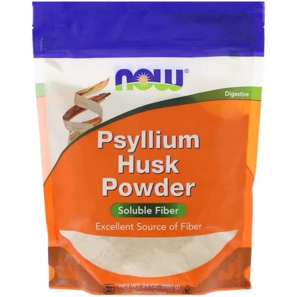 NOW, Psyllium Husk Powder, Клетчатка для пищеварения, порошок семян подорожника, (Псиллиум), 680 г