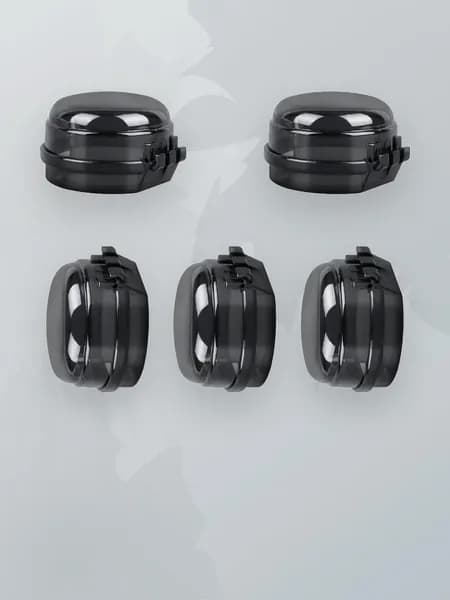 Прозрачная защита ручек газовой плиты, Черный