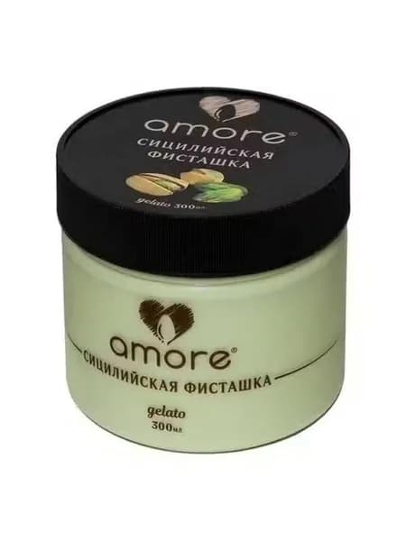 Мороженое молочное Amore Джелато Сицилийская ореховое фисташка БЗМЖ 300 мл