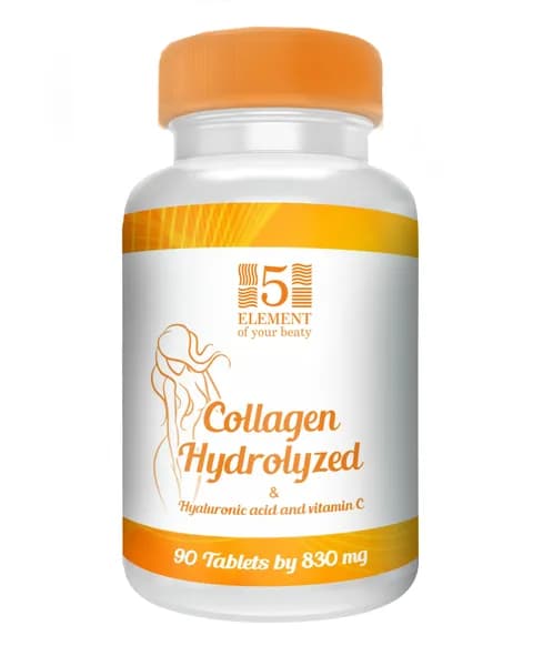 Гидролизат коллагена говяжий 2400 мг в 3 таб (Collagen) , гиалуроновая кислота и витамин С, 90 таб.