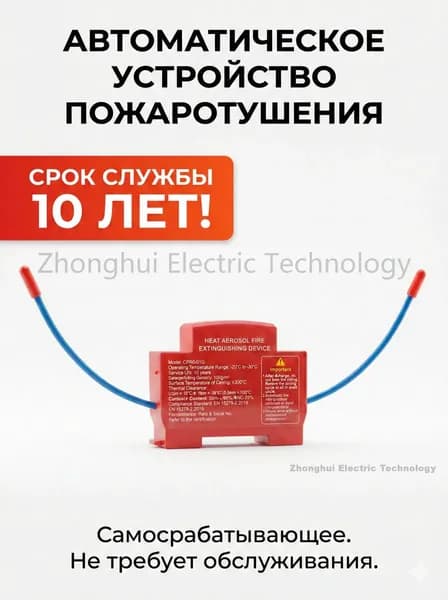 Огнетушитель аэрозольный в электрощит на DIN-рейку ORRO, автоматический самосрабатывающий, для дома и шкафа, 1-100 шт.
