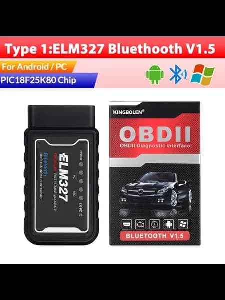 ELM327 Bluetooth V1.5 OBDII сканер для Android PC