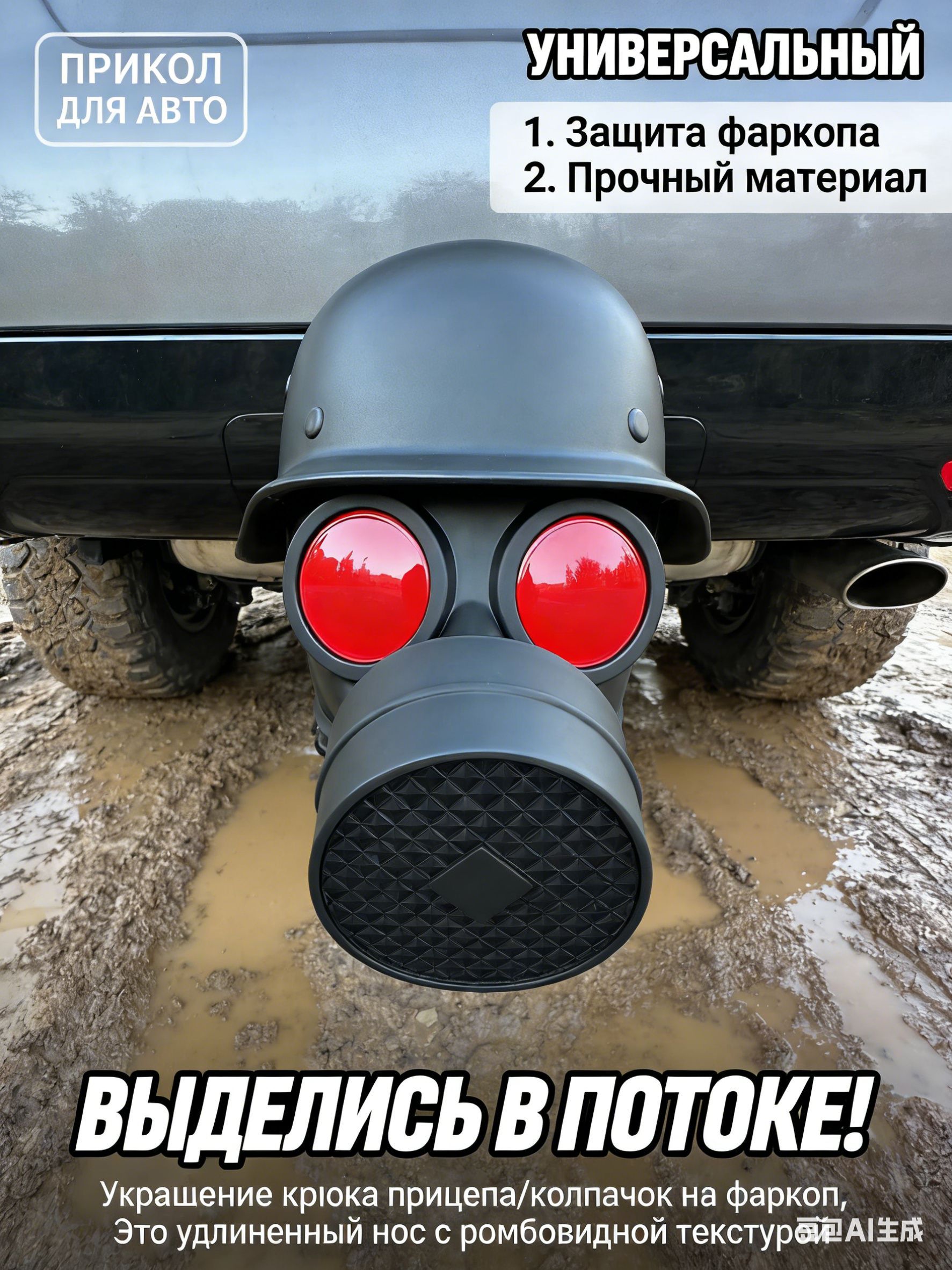 колпачок на фаркоп/колпак на фаркоп,Это удлиненный нос с ромбовидной текстурой,фиолетовый