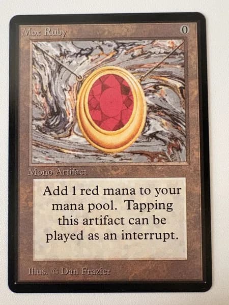 Коллекционная карточная игра MTG Mox Ruby