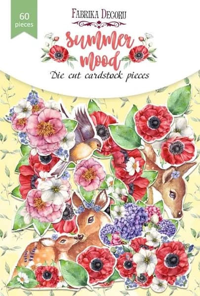 Набор высечек Fabrika Decoru коллекция "Summer mood" 60 шт, FDSDC-04086
