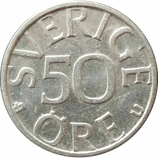 50 эре 1984 Швеция из оборота