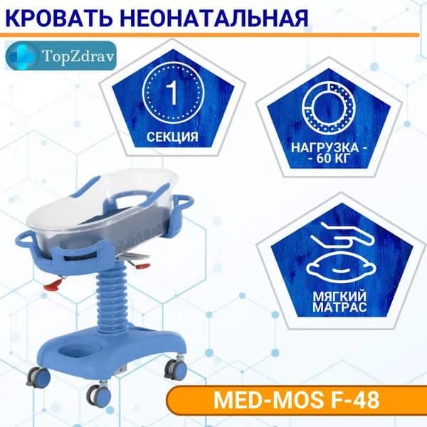 Кровать медицинская неонатальная MED-MOS F-48