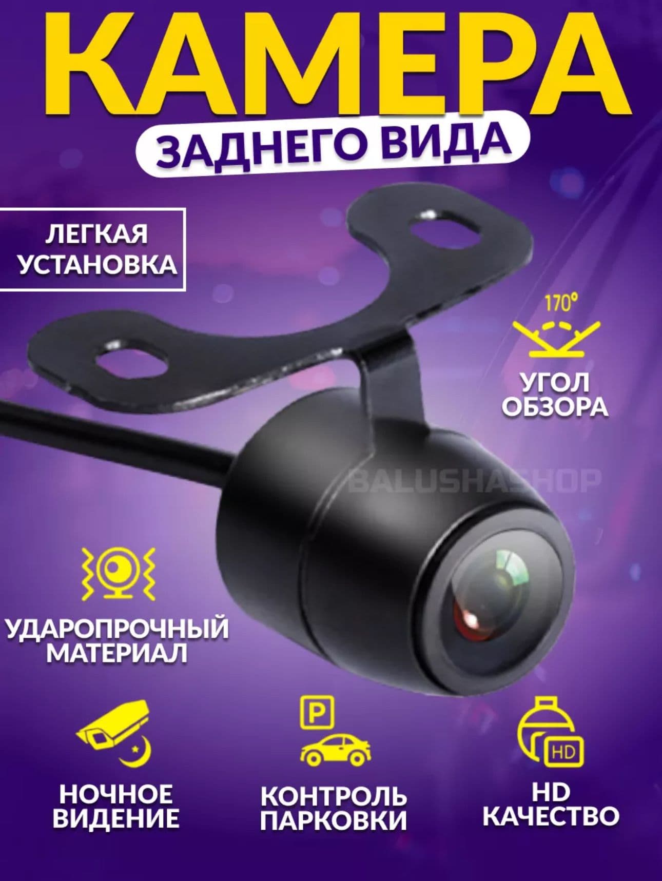 Камера обзорная для автомобиля, Камера заднего вида