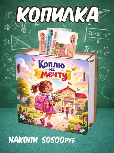 Копилка деревянная подарок на выпускной