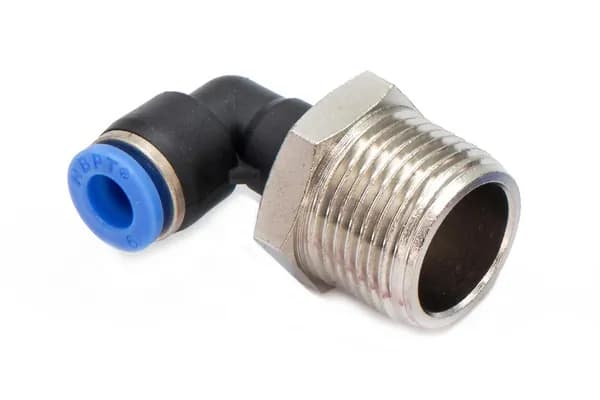 Пневмофитинг цанговый L-образный с наружной резьбой PL 6-М20х1.5