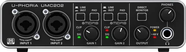 Студийная звуковая карта Behringer U-PHORIA UMC202HD