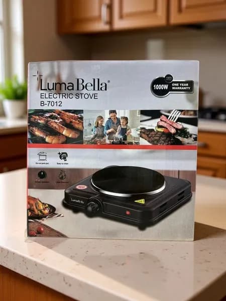 LumaBella Электрическая настольная плита Настольная плита_9ba8b89b-b998-4aa8-9bb9-bb8bab889988, черный