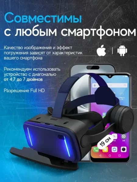 Очки виртуальной реальности, VR-очки с ручками