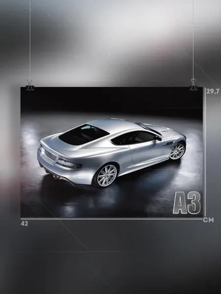 Постер А3 «Автомобили»