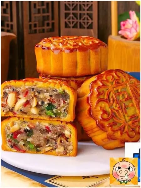 Лунный пряник со вкусом пяти ядер 400 г кондитерского изделия