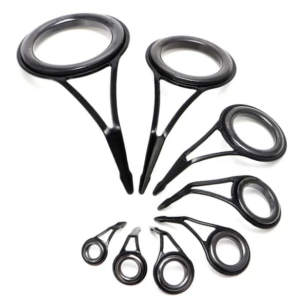 Принадлежности для рыбалки,6#-30# керамика с нержавеющей стали проводник глаз руководить кольцо удочка 8 штук комплект,1 комплект шт