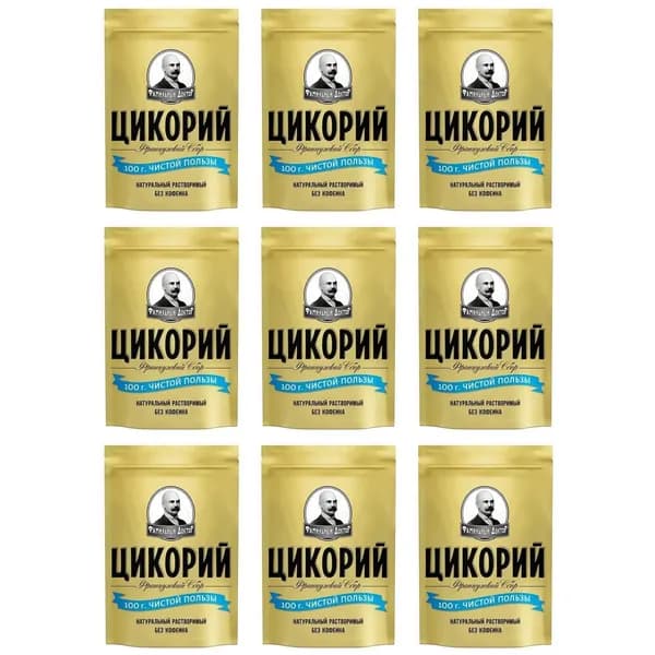 Наша марка Цикорий Французский сбор, 100 г, 9 шт