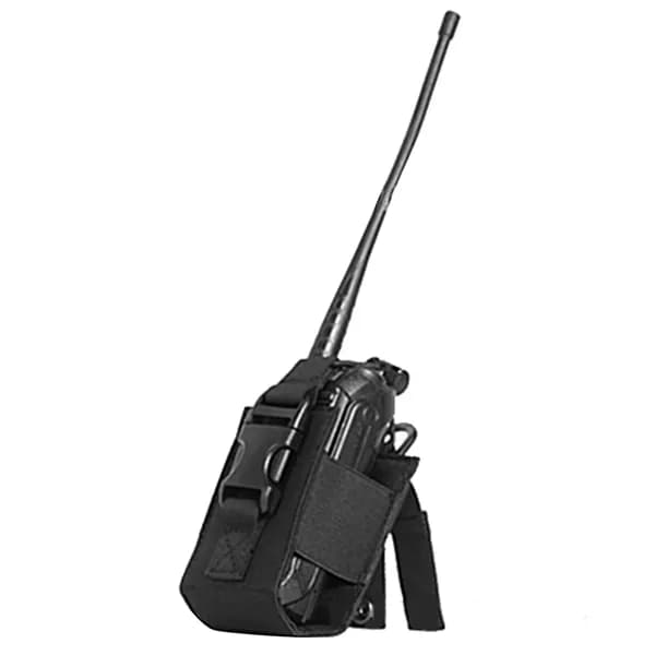 Тактический чехол для рации на MOLLE, черный, нейлон 600D