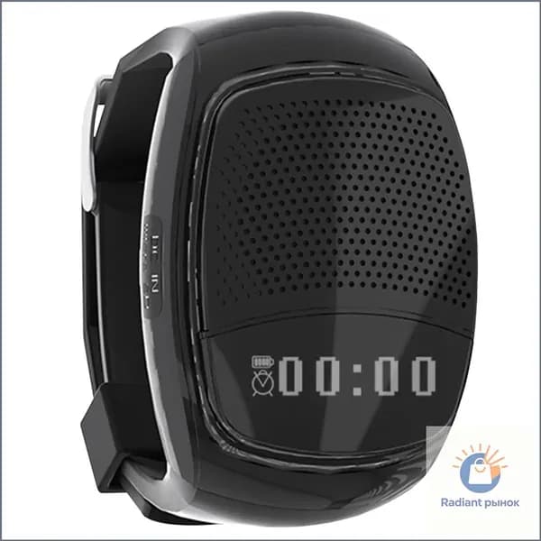 беспроводная колонка B90 с браслетом, Bluetooth, дисплей, черная