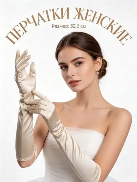 Перчатки свадебные Перчатки, 1 пара