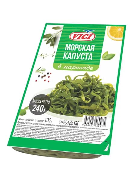Морская капуста в маринаде 240 г, VICI
