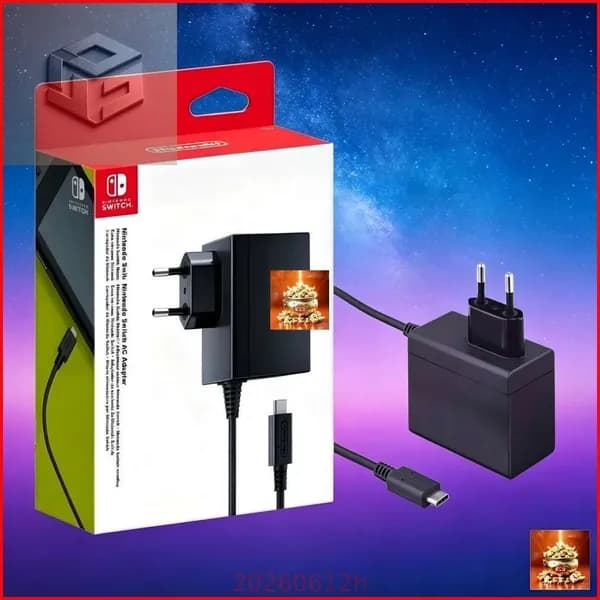 Блок питания Nintendo Switch, быстрая зарядка мощностью 39 Вт, разъём европейского стиля, подходит для Switch OLED/Lite, док для питания телевизора