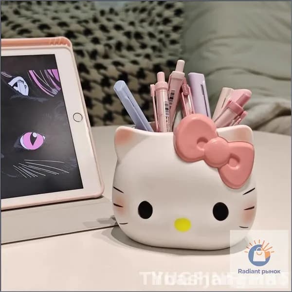 Органайзер Hello Kitty 5 в 1: для ручек, кистей, зубных щеток и косметики