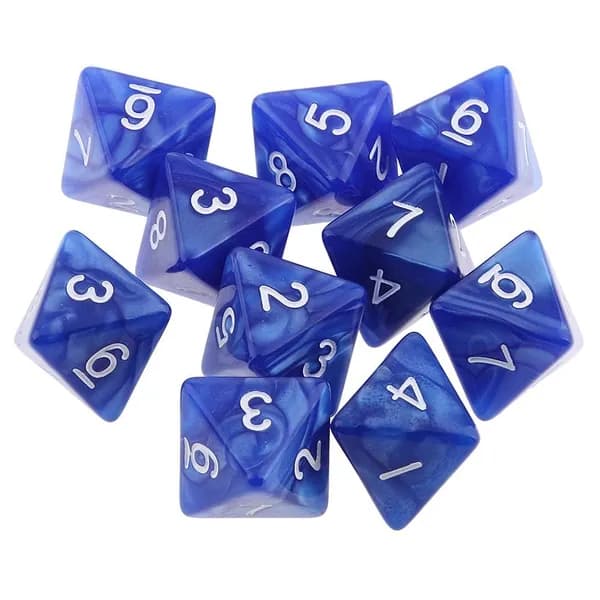 10 шт./Компл. Игра кости