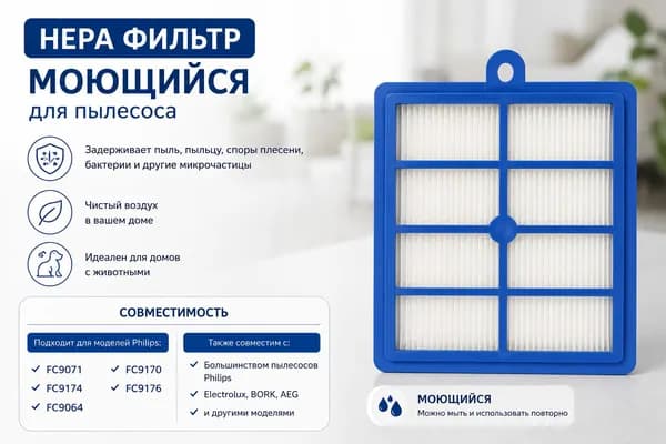 HEPA фильтр (моющийся) для пылесоса ZSC6920KRH (903151638 00)