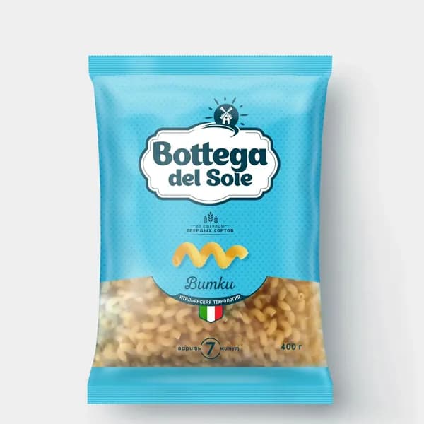 Макаронные изделия Витки Bottega del Sole , 400 г (4 штуки)