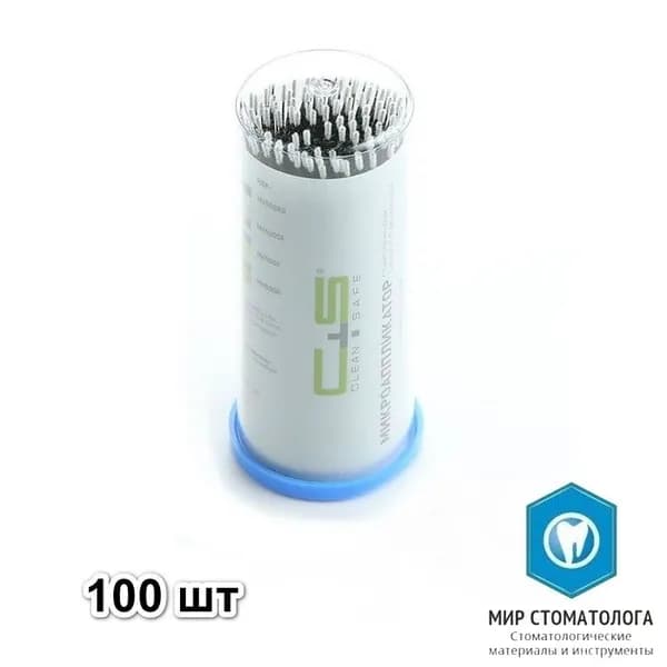 Аппликаторы Clean+Safe X-Slim, 0,5 мм. черные (100 шт)
