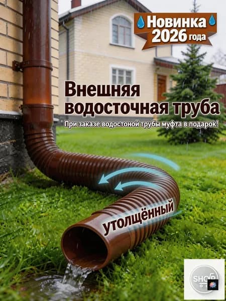 Tруба водосточная,Пластиковая круговой дренажная удлинительная труба,80mm,100mm_подходит для дренажа или удлине