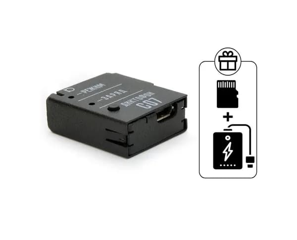Диктофон для записи Soroka-07 (PRO) + 2 ПОДАРКА (Power Bank 10000 mAh + SD карта 32ГБ) - запись речи до 9 метров, автономная работа до 59 часов - диктофон активация по голосу