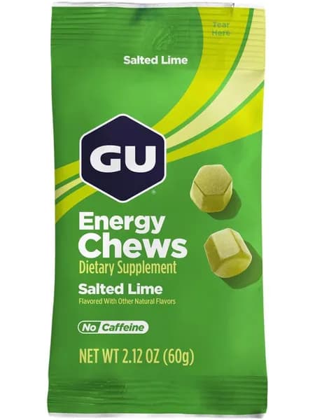 Конфеты жевательные GU Energy Chews Соленый лайм, 1шт х60гр