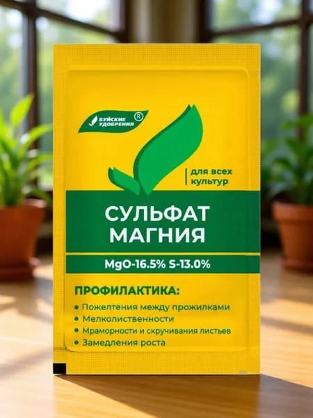 Сульфат магния удобрение Водорастворимое, 20 гр. Буйские удобрения (от пожелтения хвойных)