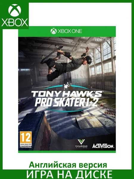 Игра Tony Hawk's Pro Skater 1 2 Xbox One Диск на Xbox One Английская версия