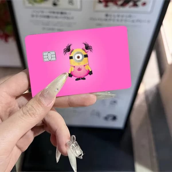 Миньоны Персонажи Minions Наклейка для банковской карты