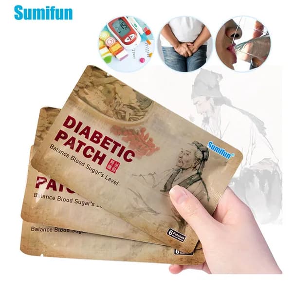 Пластыри Sumifun от диабета 6 шт цветочные для баланса