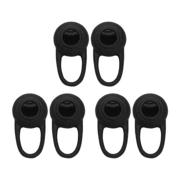 Силиконовые чехлы для Bluetooth-наушников, универсальные, 6 шт., черные