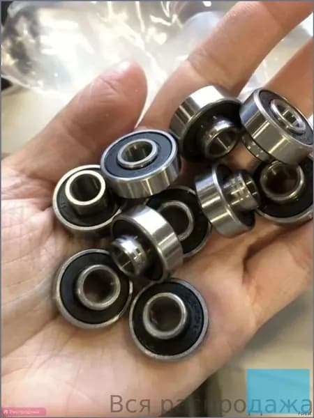 Подшипники 608 RS скоростные ABEC-11 (набор 2 шт) с выступающей втулкой на электросамокат, коляску, беговел, скейтборд